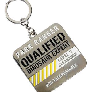 Jurassic Park Qualified Dinosaur Expert Ranger Keychain