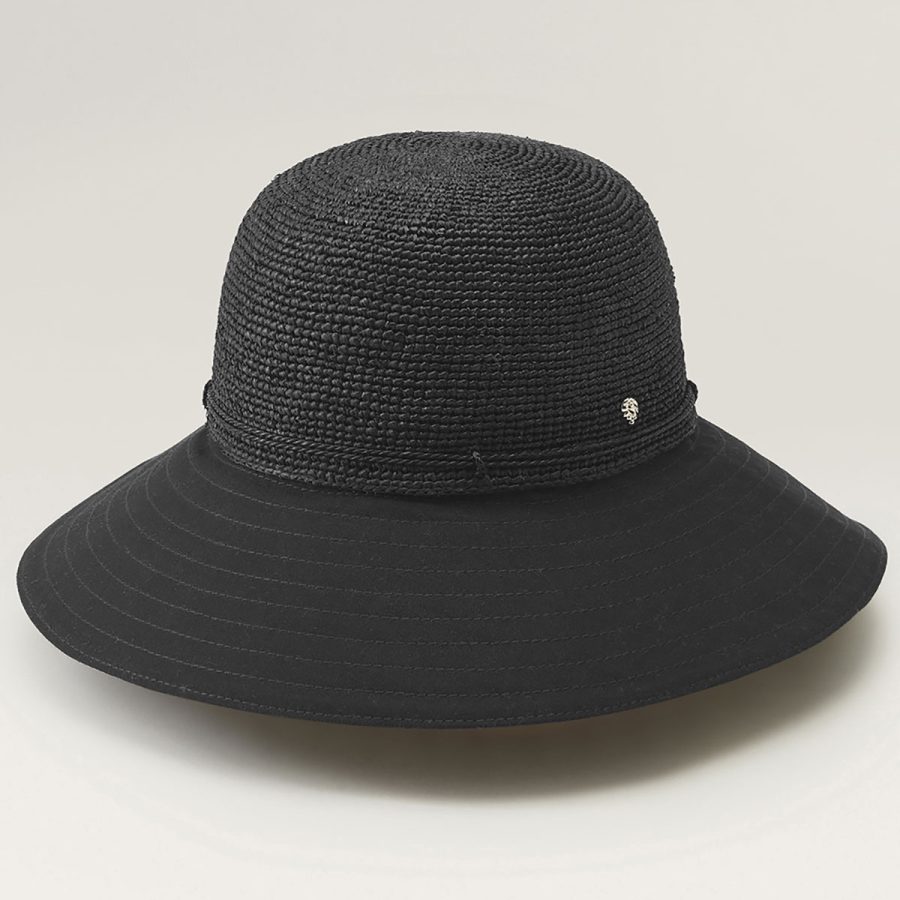 Kalola Wide Brim Cloche - Charcoal/Black/1SFM