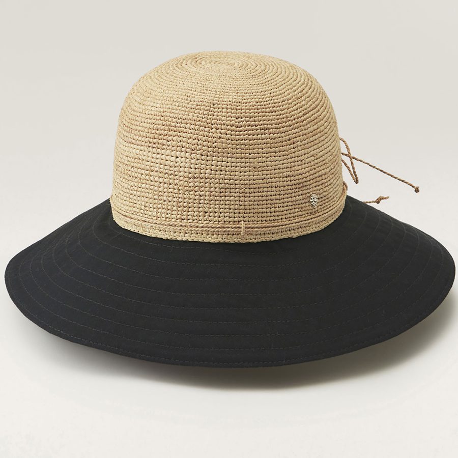 Kalola Wide Brim Cloche - Natural/Black/1SFM