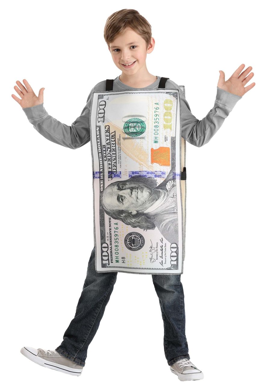 Kid's 100 Dollar Bill Costume