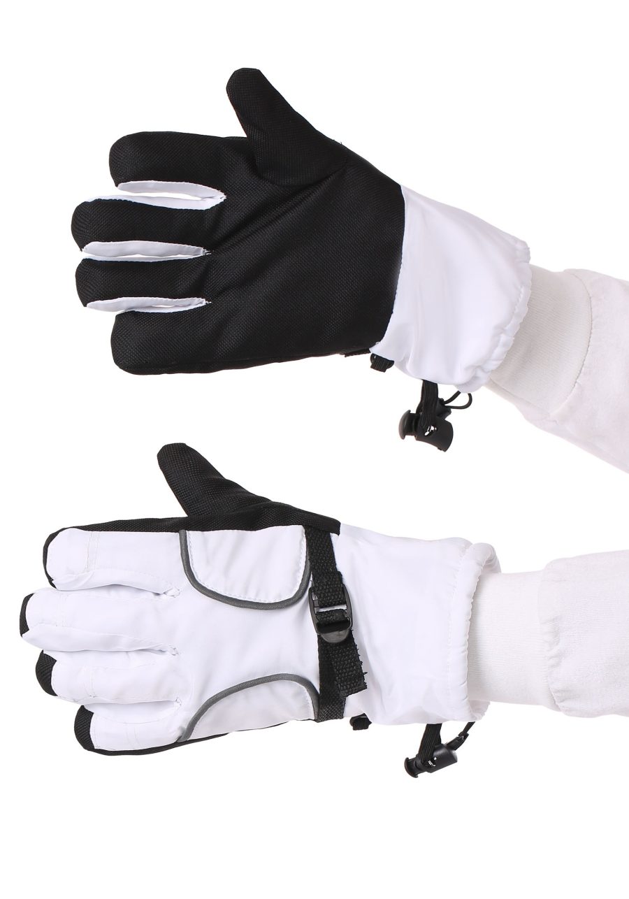 Kid's Astronaut White Gloves