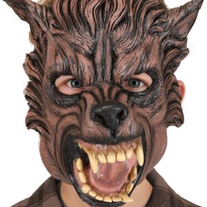 Kid's Brown Wolf Costume Mask