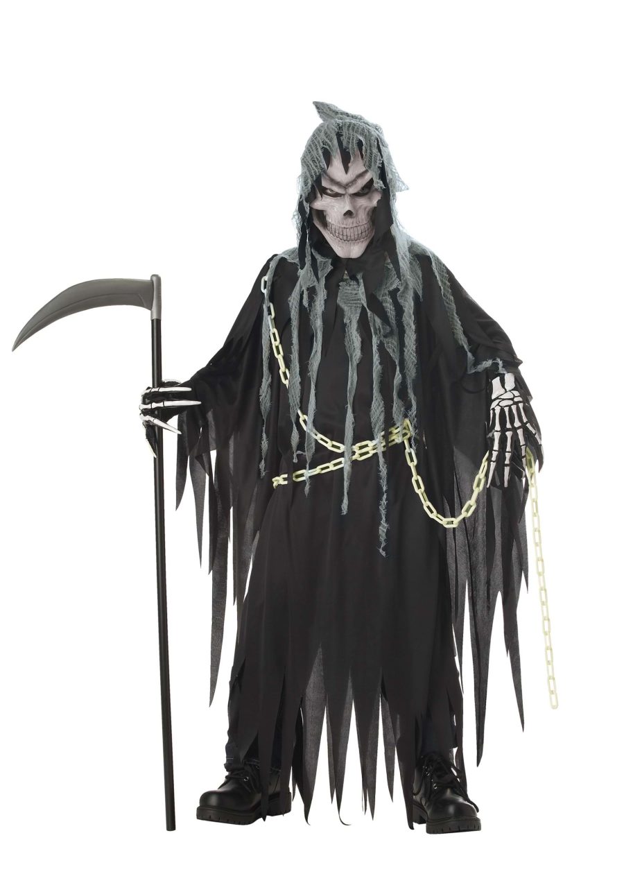 Kid's Glow in the Dark Grim Reaper Costume