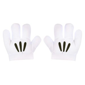 Kid's Mickey Mouse White Gloves