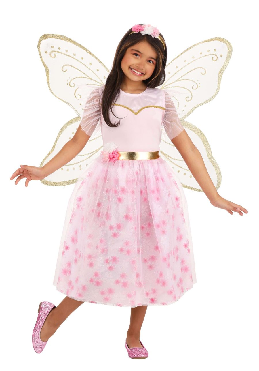 Kid's Premium Pink Fairy Costume