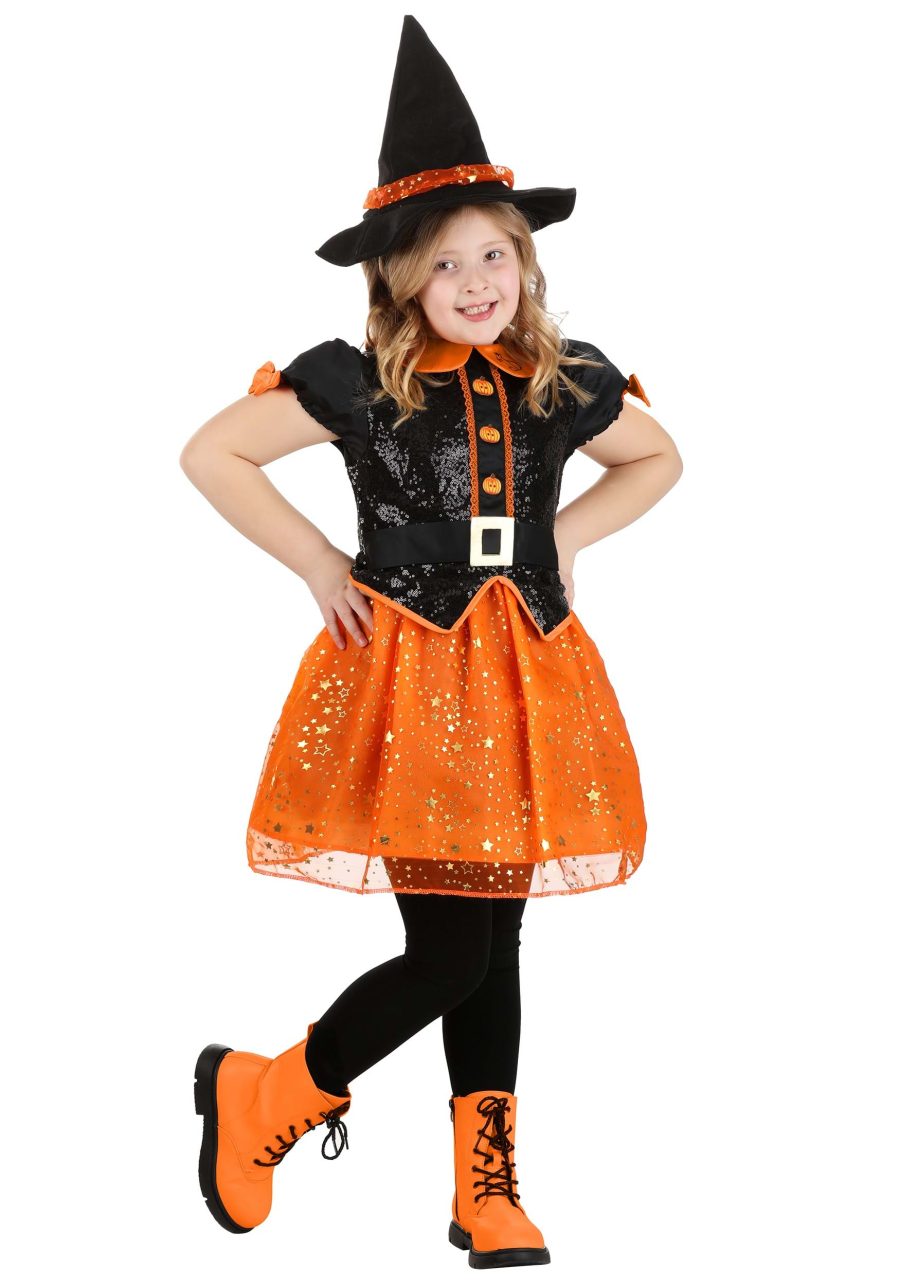 Kid's Pumpkin Patch Witch Costume