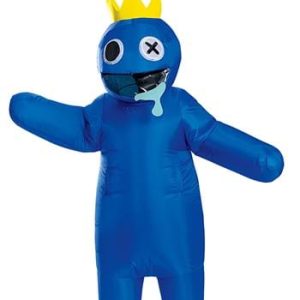 Kid's Rainbow Friends Inflatable Blue Costume