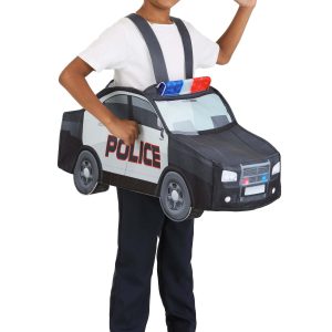 Kid's Ride In Police Car Costume