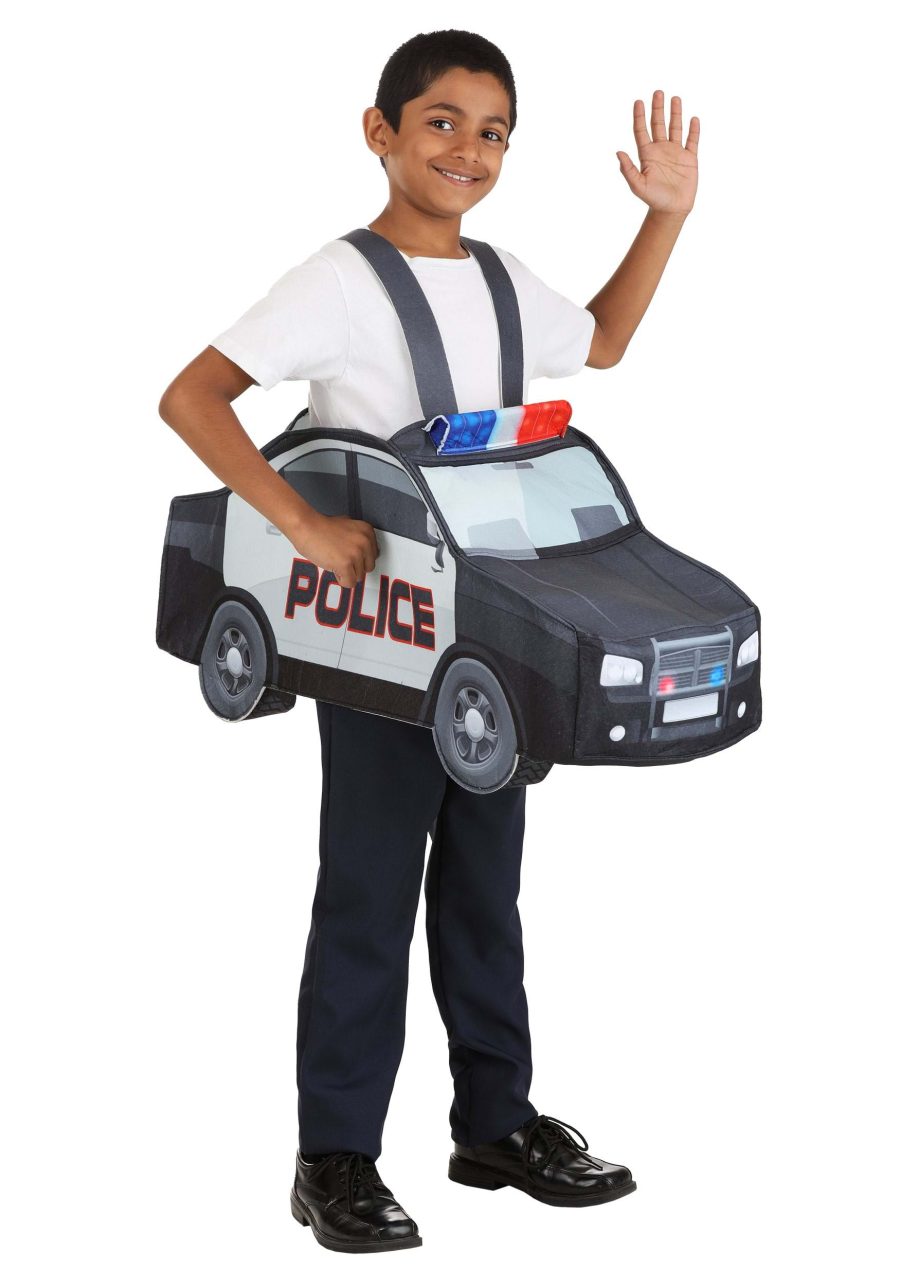 Kid's Ride In Police Car Costume