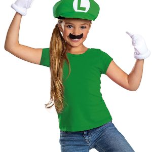 Kid's Super Mario Classic Luigi Elevated Accessory Kit