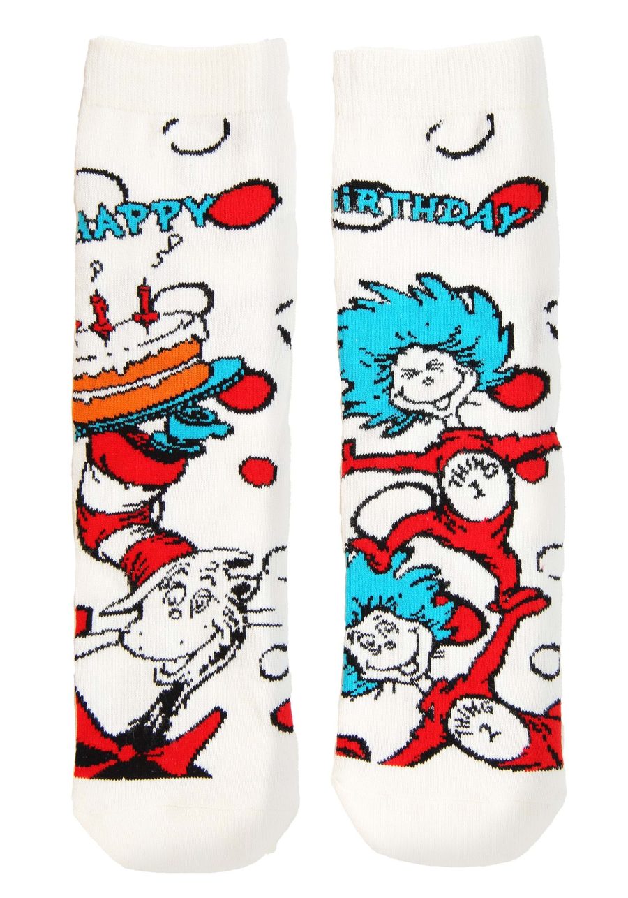 Kids The Cat in the Hat Birthday Crew Socks