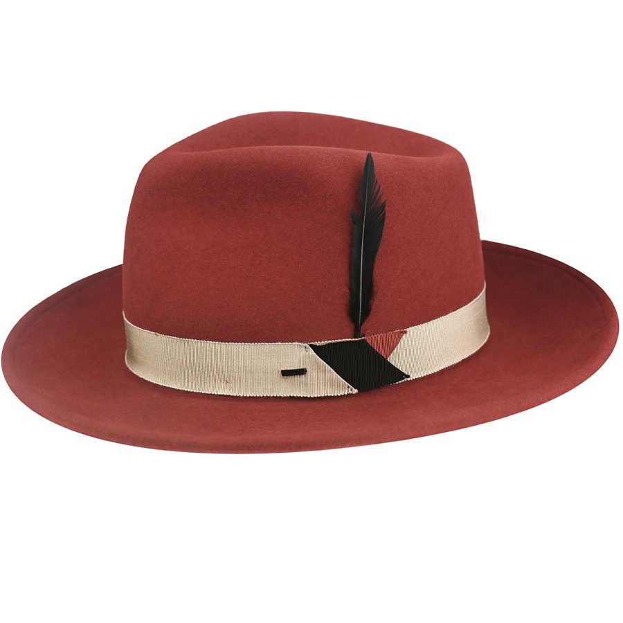 Kinns Fedora - Rosewood / L