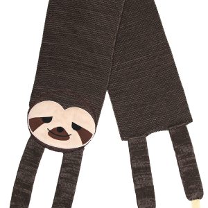 Knit Scarf Sleepy Sloth