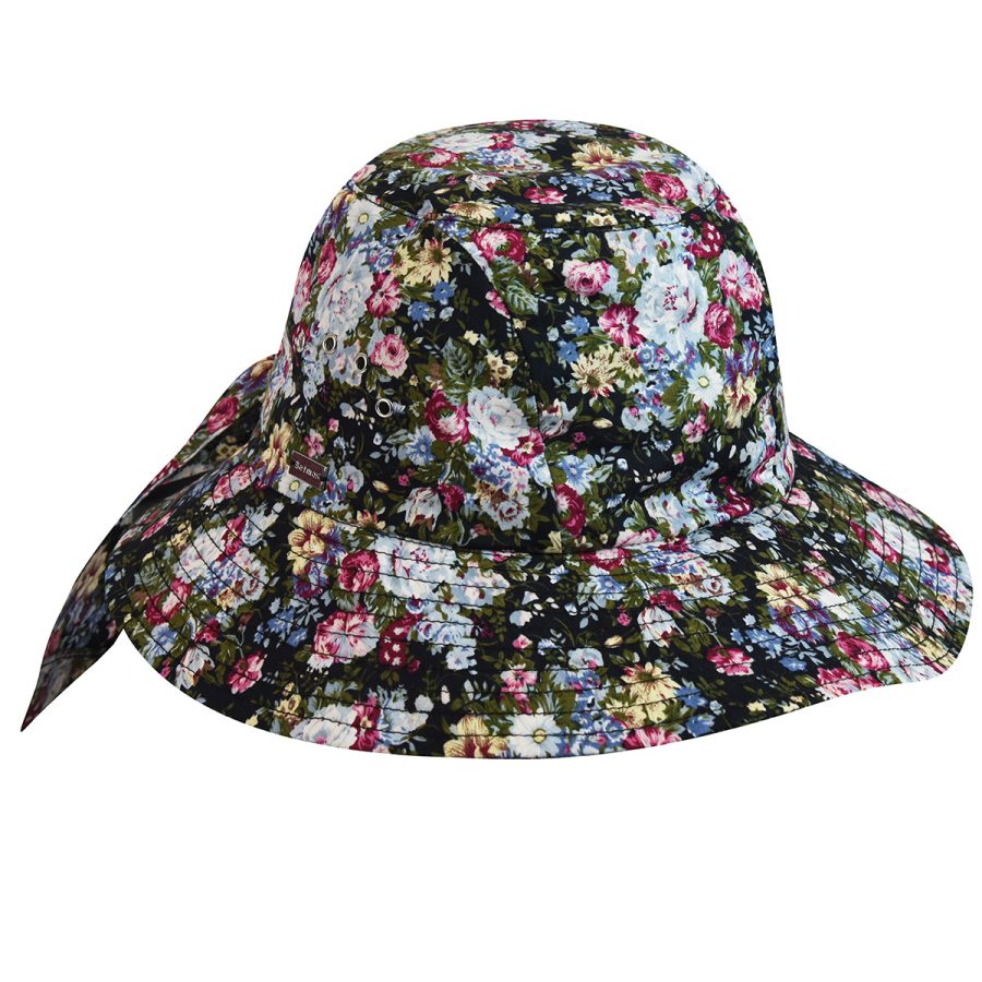 Knotted Cloche - Navy Floral/1SFM