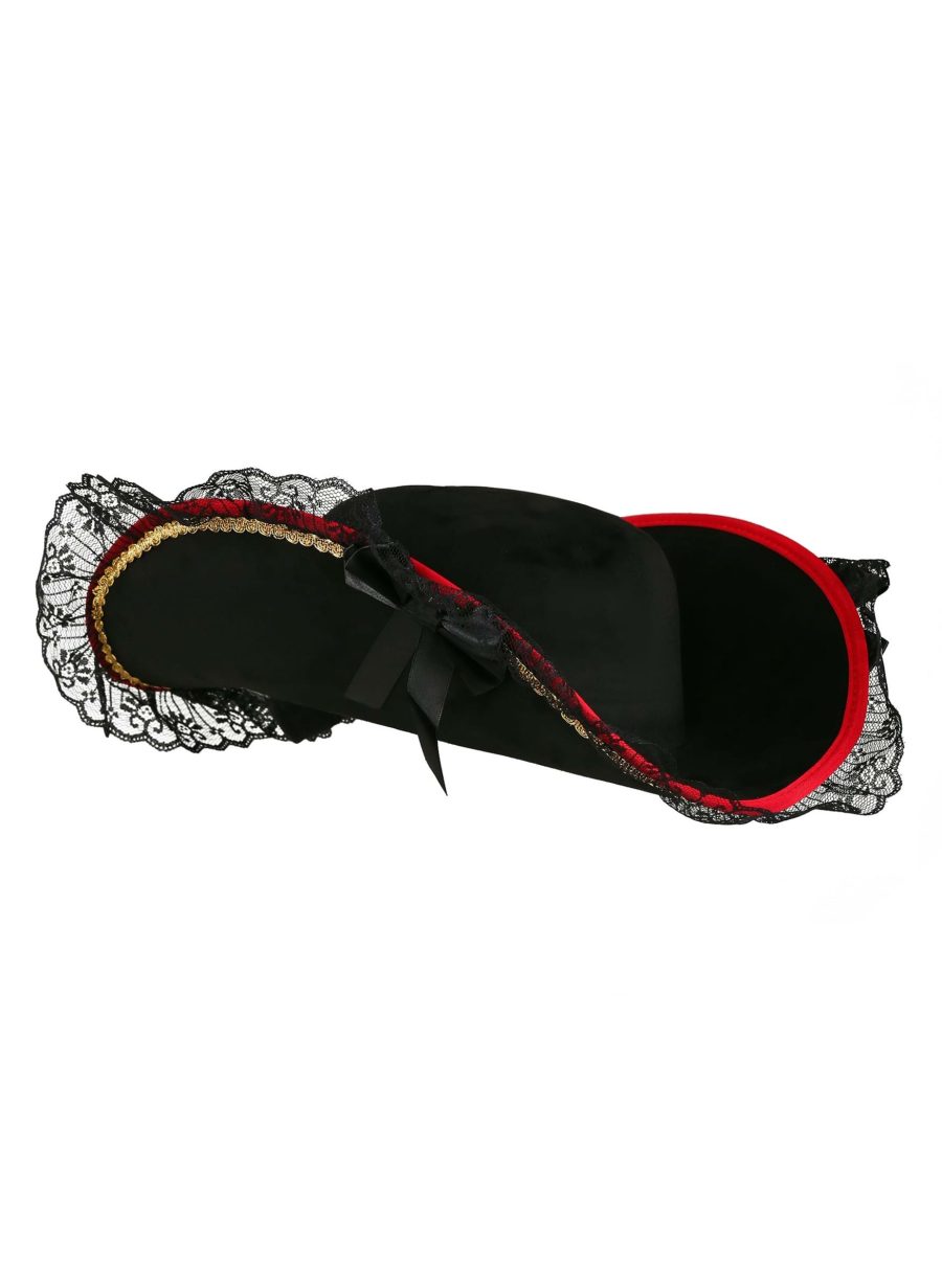 Lady Buccaneer Black Hat Costume Accessory for Women