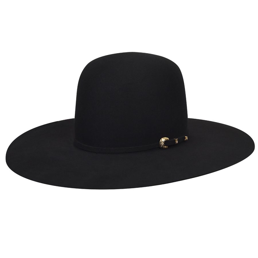 Legacy 100X Open Western Hat - Black/7 1/2