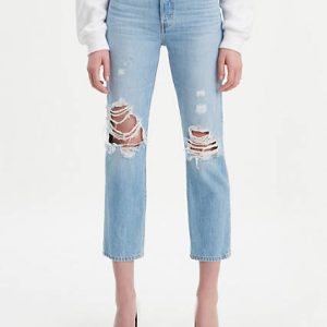 Levi's 501 Original Cropped Ripped Women's Jeans 27x26