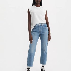 Levi's 501 Split Hem Cropped Women's Jeans 23x26