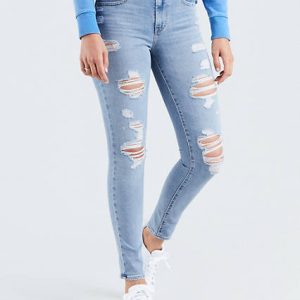 Levi's 721 High Rise Ripped Skinny Women's Jeans 27x30