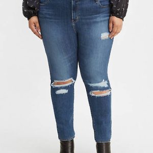 Levi's 721 High Rise Skinny Ripped Women's Jeans (Plus Size) 18M