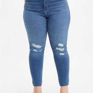 Levi's 721 High Rise Skinny Ripped Women's Jeans (Plus Size) 18M