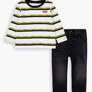 Levi's Baby 12M-24M Striped Top with Jeans Set - Boys 12M