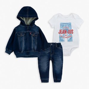 Levi's Baby Boys 3 Piece Box Set 12M-24M 12M