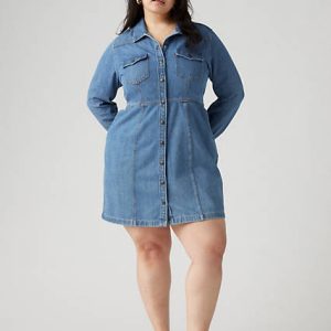 Levi's Flynn Western Dress (Plus Size) - Women's 2X