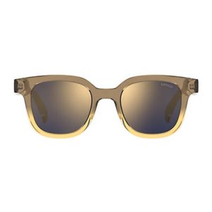 Levi's Gold Mirror Rectangular Sunglasses - Women's One Size