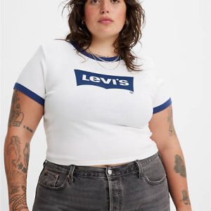 Levi's Graphic Mini Ringer Tee (Plus Size) T-Shirt - Women's 2X