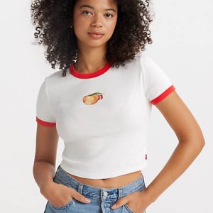 Levi's Graphic Ringer Mini T-Shirt - Women's L