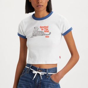 Levi's Graphic Ringer Mini Tee T-Shirt - Women's S