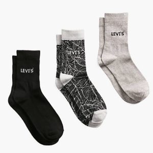 Levi's Leaf Stencil Short Cut Socks (3-Pack) - Men's S