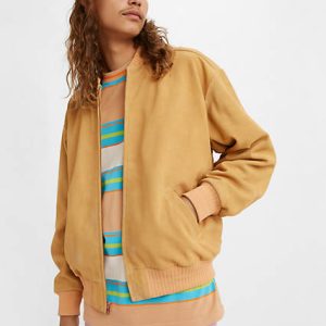 Levi's Loose Suede Bomber Jacket - Men's XS