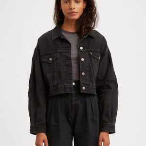 Levi's Pleated Trucker Jacket - Women's 2XS