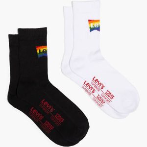 Levi's Pride Short Cut 2-Pack Socks - Men's One Size