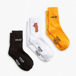 Levi's Psychedelic Trip Short Cut Socks (3 Pack) - Men's S