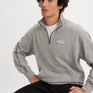 Levi's Relaxed Fit Graphic 1/4 Zip Sweatshirt - Men's M