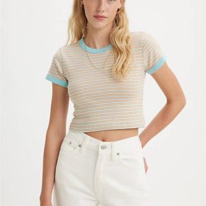 Levi's Ringer Mini Tee T-Shirt - Women's S