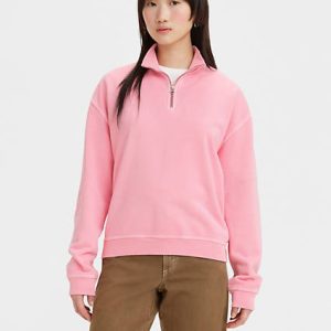 Levi's Rue Quarter Zip Sweatshirt - Women's S