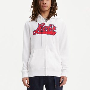 Levi's Script Zip Up Hoodie - Men's M