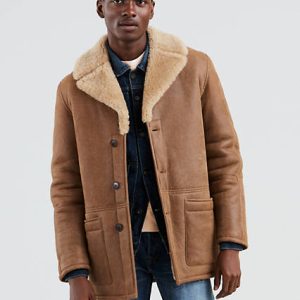 Levi's Shearling Ranch Coat - Men's M