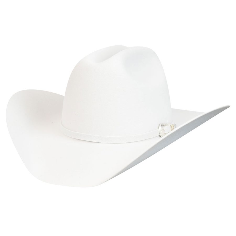 Lightning 4X Cowboy Western Hat Hat - White/6 1/2