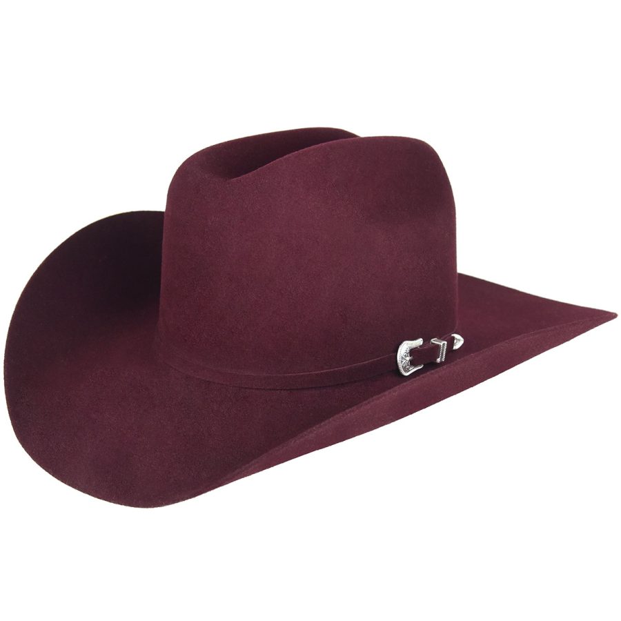 Lightning 4X Cowboy Western Hat - Port/6 1/2