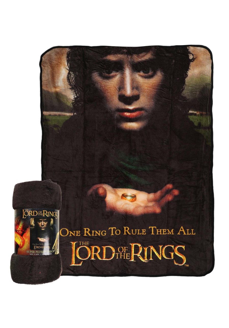 Lord of the Rings One Ring Micro Raschel Throw Blanket