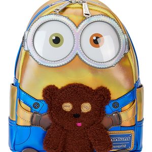 Loungefly Despicable Me Minions Bob Iridescent Mini Backpack