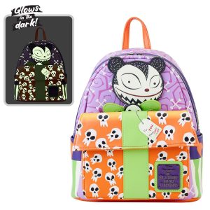 Loungefly Disney NBC Scary Teddy Present Glow Mini Backpack