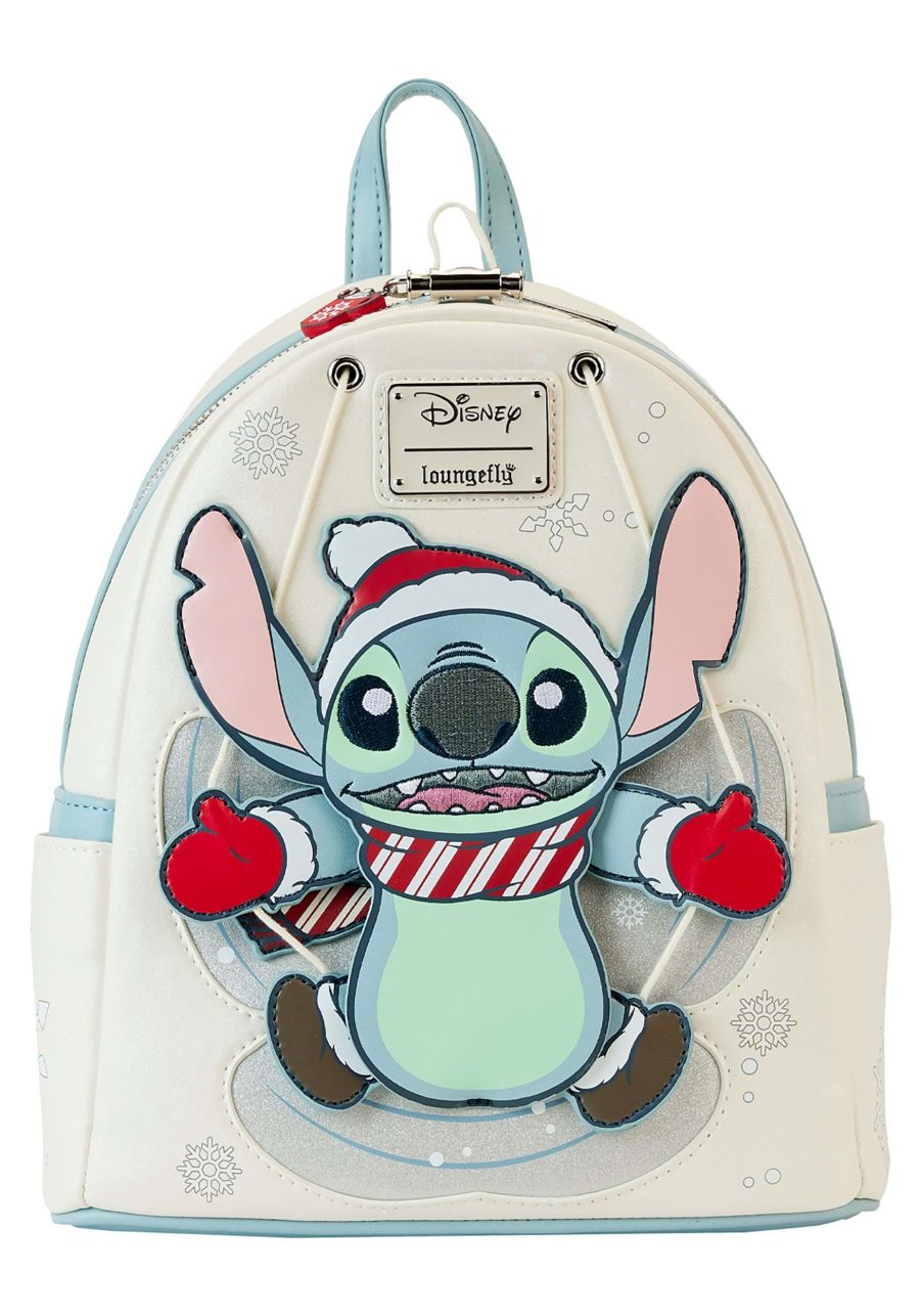 Loungefly Disney Stitch Snow Angel Cosplay Mini Backpack