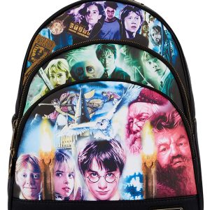 Loungefly Harry Potter Trilogy Triple Pocket Mini Backpack