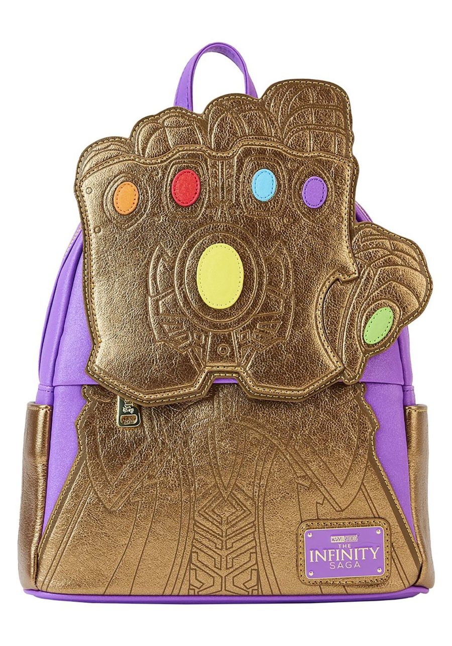 Loungefly Marvel Shine Thanos Gauntlet Mini Backpack